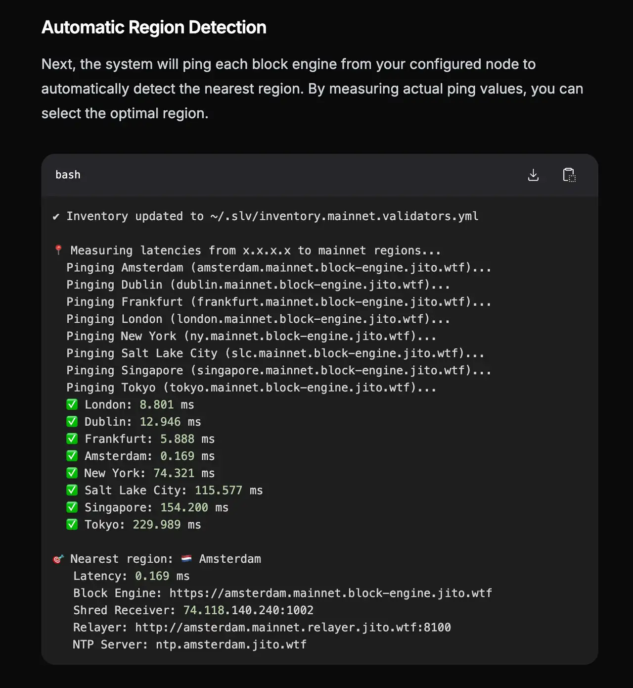 Automatic Region Detection