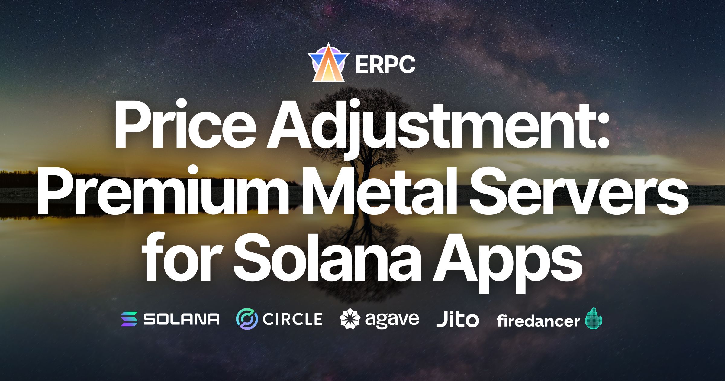 ERPC Implements Price Adjustment for Premium Bare-Metal Servers for Solana Applications